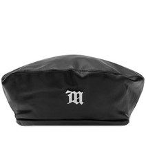 미스비헤이브 MISBHV Signtaure Vegan Leather Beret - Black