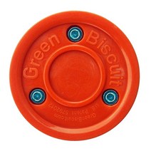 Green Biscuit 스닙 슈팅 스틱 핸들링 트레이닝 하키 퍽 [미국 직배송], Orange