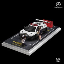 Timemicro1:64 Nissan 350Z Lexus 경찰차 그림 모델 합금
