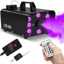 LED 콘서트 노래방 디스코 다채로운 연기 기계 500W 원격 안개 이젝터 Dj 크리스마스 웨딩 파티 무대 조명 효과 기계 포그 머신 스모크, 8 LED light_AU 플러그
