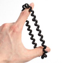 잇템 전화기머리끈 블랙 스프링 머리끈 10p세트 자국없는 고무줄 헤어끈, 홈⊙본본품⊙짱