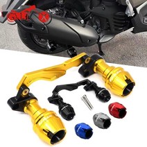 야마하 nmax nmax n-max nmax 프론트 리어 휠 액슬 포크 크래시 슬라이더 추락 방지용 오토바이 액세서리, 금 후