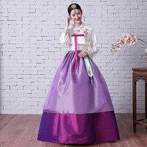 전통한복 무대 고급 생활 자수 공연 세트