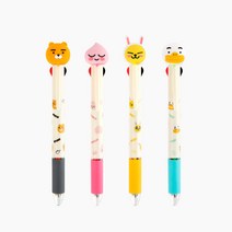 카카오프렌즈 피규어 멀티 4색 볼펜 5500, 튜브