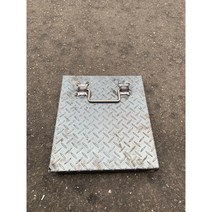 체크판 철판 정화조 덮개 3.2T 700X700(mm) (높이 50mm)