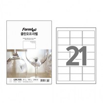 폼텍 클린오프 라벨 LDR-3105 10매 21칸 63.5x38.1 mm, 상세페이지 참조, 1개