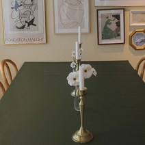 까사재클린 가죽 방수 식탁보, 140 x 80 cm, 그레이 + 그린