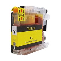 잉크맨 LC539 LC535 XL 호환 카트리지 / 브라더 프린터 호환 DCP-J100 J105 MFC-J200 재생 잉크 카트리지, LC535XL Y 호환카트리지, 1개