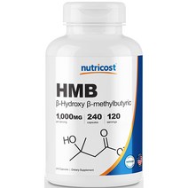 뉴트리코스트 HMB 500mg 캡슐 240캡슐 1서빙 1 000mg 120회분 HMB Capsules [500 MG] [240 CAPS]