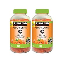 커클랜드 비타민C 250mg 구미젤리 180개 X2병, 1개, 기본