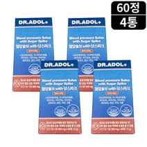닥터아돌 혈압솔보 with 당스파크 나또키나제 피브린 60정 4박스 4개월분 나토균배양분말