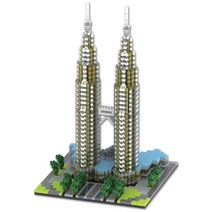 대형 나노블럭 건축물 블럭 레고만들기 모음 미니블럭 세계 유명건축물, YZ057 쿠알라룸푸르 페트로나스 트윈타워