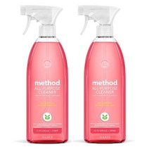 메소드 다목적 클리너 핑크 자몽 828ml 2팩 Method All-Purpose Cleaner Pink Grapefruit, 1개