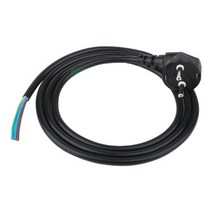 (동양전자) 국산 측면 접지 코드 DYPG10B (250V/10A) (0.75) 블랙 (블랙/2M) (벌크) 벌크/국산/블랙/동양전자/측면/코드/접지, 1