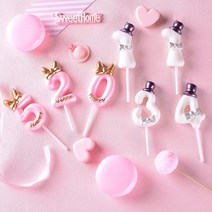 프리미엄 숫자초(리본숫자초/모자숫자초) 생일이벤트 케이크 고급캔들, 모자숫자초3