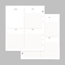 A6 WIDE 체리픽 주간 리필속지