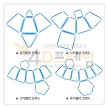 [포디프레임] 각뿔대 전개도 SET