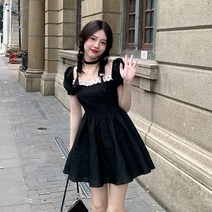 MOSAIRATION긴 소매 여성 블루우스 드레스 허리 슬리밍 패션 스타일 반팔 원피스