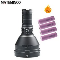 서치라이트 led서치라이트 랜턴 Mateminco-MT35 플러스 CREE XHP35 Hi max 2700 루멘 7 가지 작업 모드 토치 빔 거리 2416 m 장거리 손전등, [02] MT35P 3500mAh, [02] cold white
