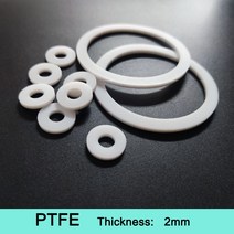 PTFE 가스켓 플랫 와셔 두께 2mm ID 6mm 100mm 플랜지 x OD CS 용 고온 저온 부식 방지 노화, [01] 6x12x2mm 10pcs