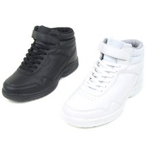 C에어로빅운동화 발목운동화 가벼운운동화 프리스타일 에어로빅화 실내운동화 하이탑운동화 초경량운동화, 275, WHITE