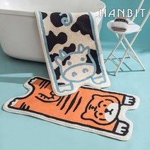 [한빛카페트] 찌부찌부 동물 애니멀 미니 러그 3종