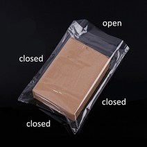 공업용포장랩 PVC 열 수축 필름 포장 보관 가방 소매 씰 투명 플라스틱 Polybag 선물 화장품 파우치 100 개/묶음, [05] 25x30cm