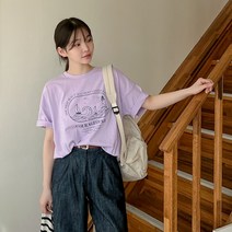 [제작] 스베오 나염 루즈핏 티셔츠 69598 빅사이즈 여성의류