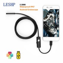 산업용 내시경 카메라 스마트폰 관로 탐지기 굴절 배관용 하수구 장비 5.5mm hd usb 6 led 11.52m3.5m5m 소프트 케이블 방수 검사 안 드 로이드 pc, 협력사, 2m