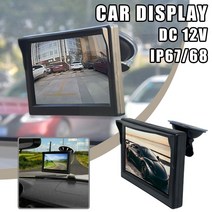 리어 모니터 차량용 후석 tv 미러링 4.3 인치 자동차 모니터 TFT LCD HD 디지털 16:9 800*480 화면 2 웨이, 01 as pic