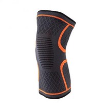 벌집 무릎 패드 농구 스포츠 무릎 패드 배구 무릎 보호대 지원 축구 압축 다리 슬리브, 주황색, l