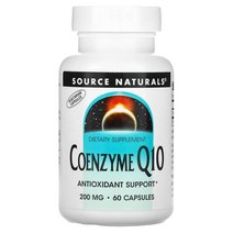 소스 내추럴스 Source Naturals 코엔자임 Q10 200mg 캡슐 60정, 4개