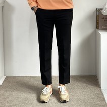 구스마켓 남성용 편한 허리 옆밴딩 9부 10부 슬랙스 팬츠