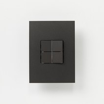 ABB 제닛 유럽형 프리미엄 배선기구 단로 2구 스위치 안트라사이트 전기 전등 매립 매입 스위치 교체, 1개