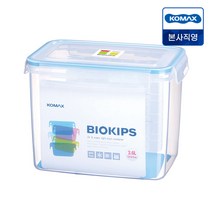 보관밀폐플라스틱용기 코멕스 바이오킵스 직사각 42호 3.6L 밀폐용기 보관