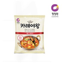 청정원 카레여왕 해물 매콤한 맛, 108g, 6개