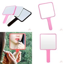 평면 사각손거울 핑크 휴대용거울 원형손거울 작은거울