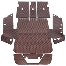 차팡 트렁크매트 BMW 6GT 4세대(17년~) 차박매트 풀커버 + 도어매트, 커피브라운