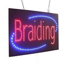 Braiding Sign TOPKING Signage LED Neon Open Store Window Shop Business Display Grand Opening, 1
