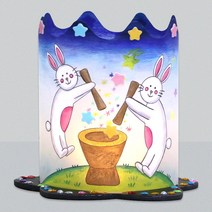 [필아트샵]보름달 토끼 조명등(전등갓)(대량할인), 1개 구매