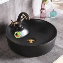 노블레스몰/CH-8403 매트블랙 도자기볼세면기, 1개