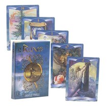 타로 카드 마녀 요술 나무 룬 돌 세트 보드 게임 테이블 운세 데크, A6 Runes Oracle