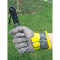 사슬장갑 박해일 헤어질결심 베임 절단 방지 육가공, 버클 벨트가 없는 S