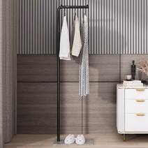 코트 랙 행거 의류 수납 겨울옷 걸이 입은옷 원피스, 높이150+블랙봉+블랙바닥