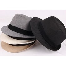 베이직 댄디 스타일 마 페도라 모자 남성중절모