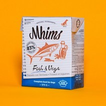 [딩고나투라] 밈스 피쉬앤베지스 375g 강아지습식사료 오메가3 블루피쉬 참치 송어 하이포알러제닉레시피 글루텐프리