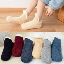구냥씩 따뜻한 겨울 양털 기모 보온 덧신 미끄럼방지 실내화