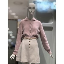 (롯데백화점)카라넥 배색 크롭 보카시 가디건 (Z224KSL015)쥬크 (Z224KSL015) 290044
