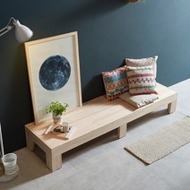 나무뜰 웰 편백나무 550 원목 베드벤치 FMF171C, 네추럴