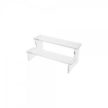 아트사인 진열대(계단형/2단)250 5631 피규어 3단 투명 받침대 선반 아크릴 계단형, 쿠팡쁘띠리쉬 본상품선택, 쿠팡쁘띠리쉬 1